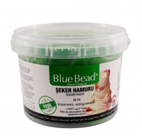 Цукрова паста (Мастика) зелена 1кг ТМ Blue Beed Цукрова паста (Мастика) зелена 1кг ТМ Blue Beed